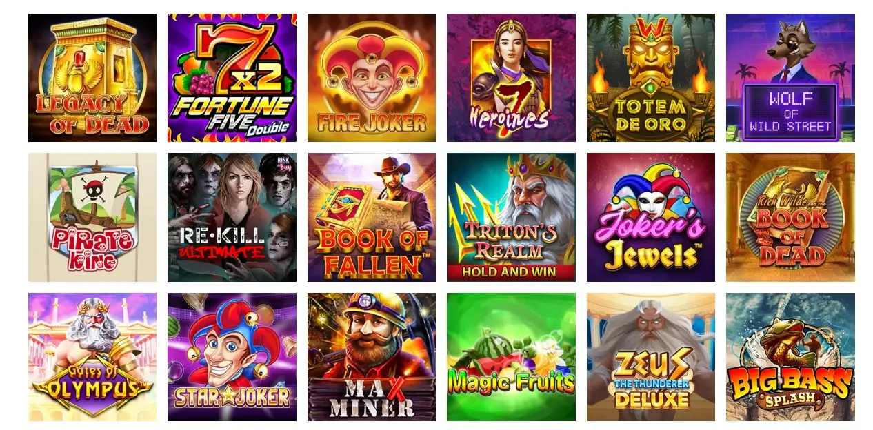 Pelican Casino Gry i Bonusy